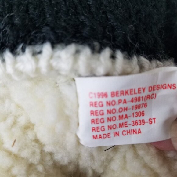 Berkeley Designs white plush Bear 5-Jointed with Boo blue Sweater‎ NWT 10" - Picture 11 of 13